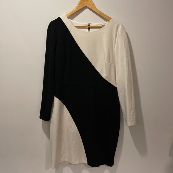 Calvin Klein Women Black and White Formal Dress size 12 - Picture 3 of 7
